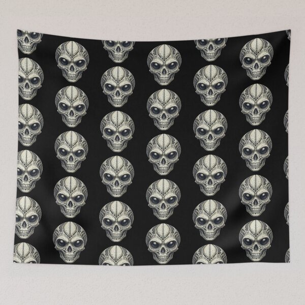Item preview, Alien Skull 9 designed and sold by LaNadaYFundante.