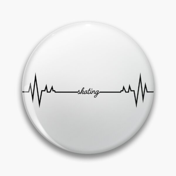 Item preview, Skating Heartbeat (black)  designed and sold by AnythingGOE.