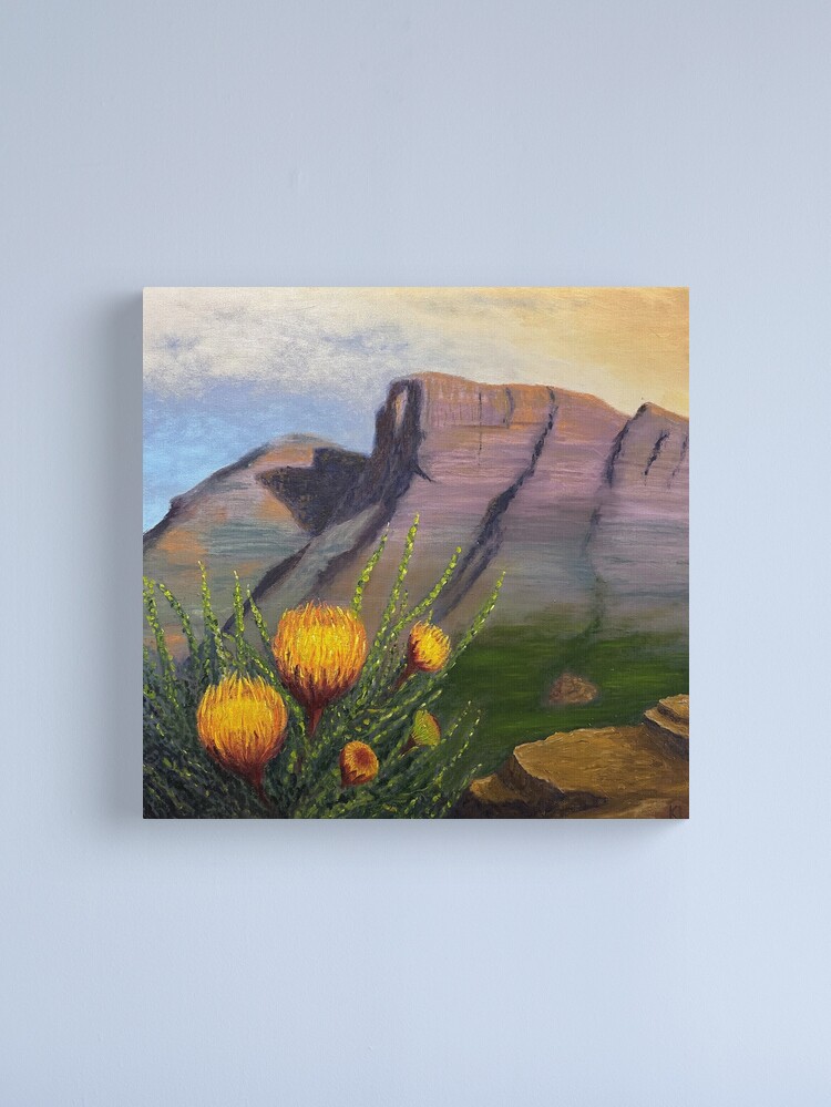 Thumbnail 2 of 3, Canvas Print, Looking across to Bluff Knoll, Western Australia designed and sold by KellyLoganArt.