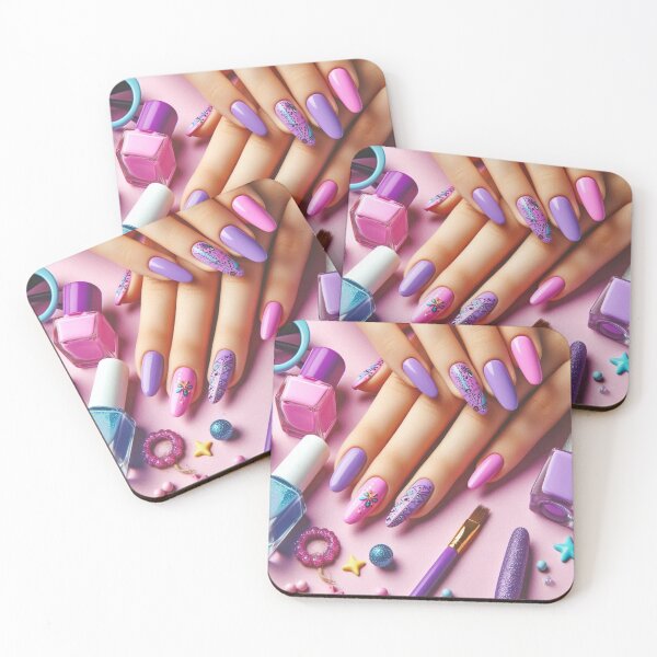 Item preview, Cool Purple Nail Art designed and sold by 3IN1digiart.