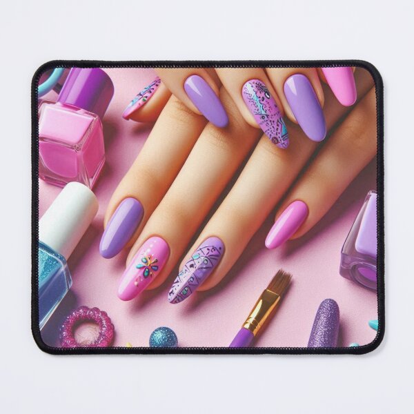 Item preview, Cool Purple Nail Art designed and sold by 3IN1digiart.