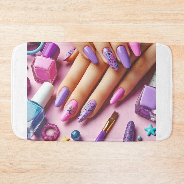 Item preview, Cool Purple Nail Art designed and sold by 3IN1digiart.