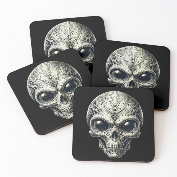 Item preview, Alien Skull 10 designed and sold by LaNadaYFundante.