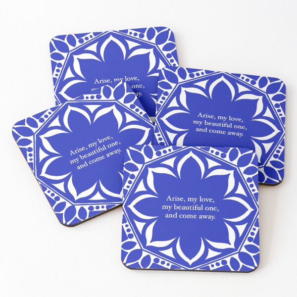 Item preview, (Song of Songs 2:10) Elegant Spanish Tiles Inspired Bible Verse Art  designed and sold by Mayalight.