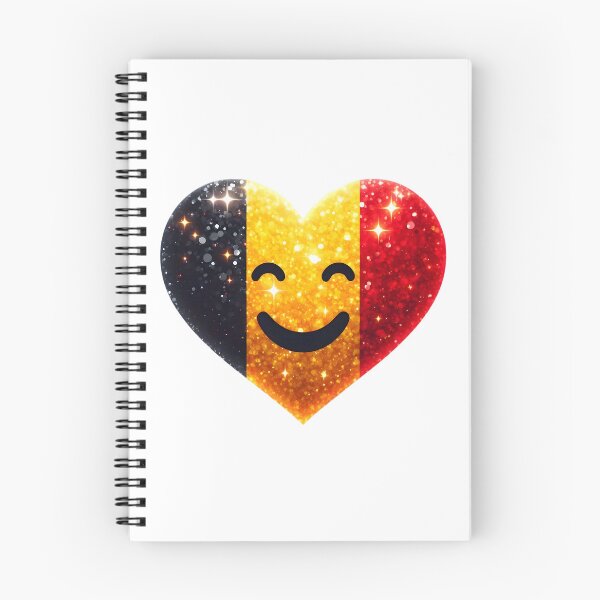 Item preview, Glowing Belgian Heart for July 21st designed and sold by AI-Only Creations.