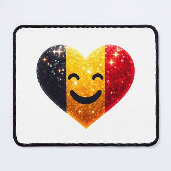 Item preview, Glowing Belgian Heart for July 21st designed and sold by AI-Only Creations.