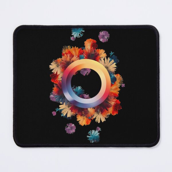 Item preview, Circle with abstract purple flowers designed and sold by MargoMalej.