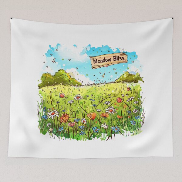 Item preview, Meadow Bliss: Serenity Among Wildflowers designed and sold by kjon88.