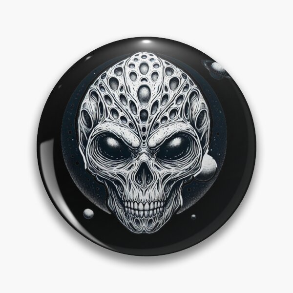 Item preview, Alien Skull 12 designed and sold by LaNadaYFundante.