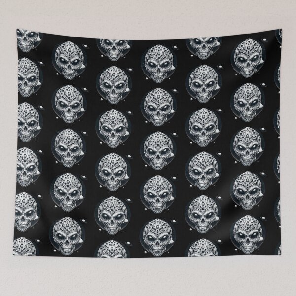 Item preview, Alien Skull 12 designed and sold by LaNadaYFundante.