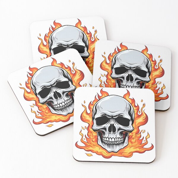 Item preview, A Flaming Good Skull 01 designed and sold by LawrenceA.