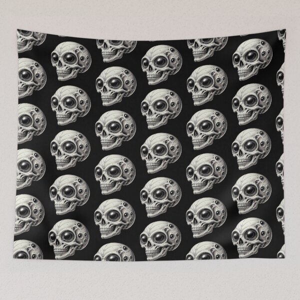 Item preview, Alien Skull 13 designed and sold by LaNadaYFundante.