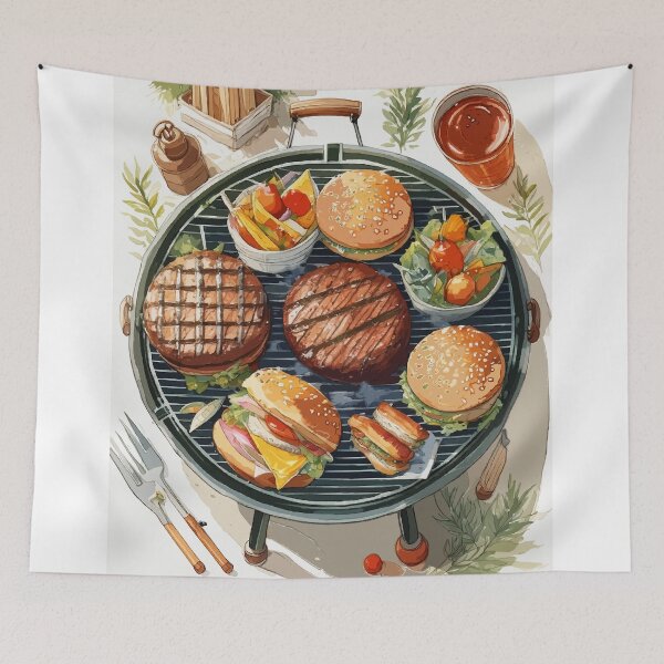 Item preview, Grill and Chill: Outdoor BBQ designed and sold by bb-15artstudio.