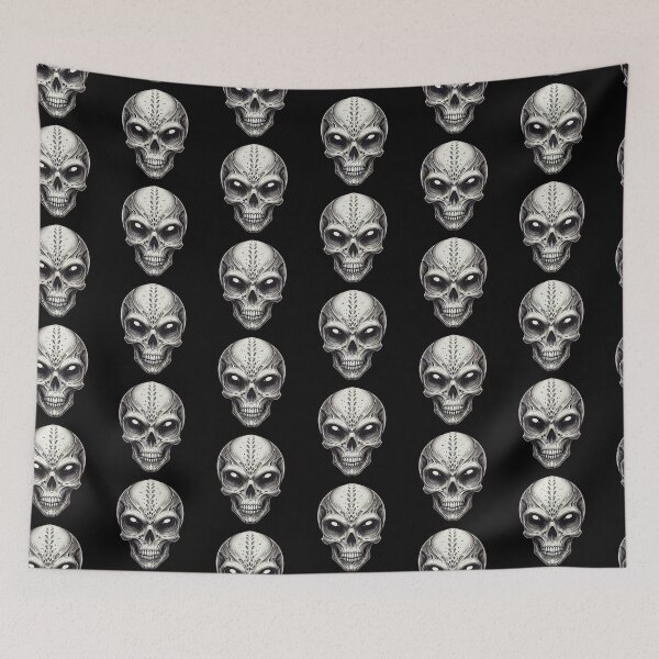 Item preview, Alien Skull 14 designed and sold by LaNadaYFundante.