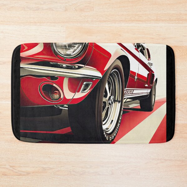 Item preview, Classic Red Mustang Driving on a White Stripe designed and sold by Jerhus.