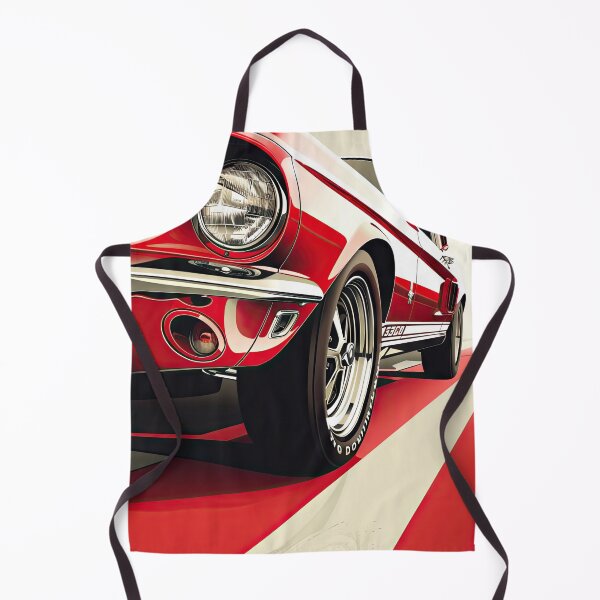 Item preview, Classic Red Mustang Driving on a White Stripe designed and sold by Jerhus.