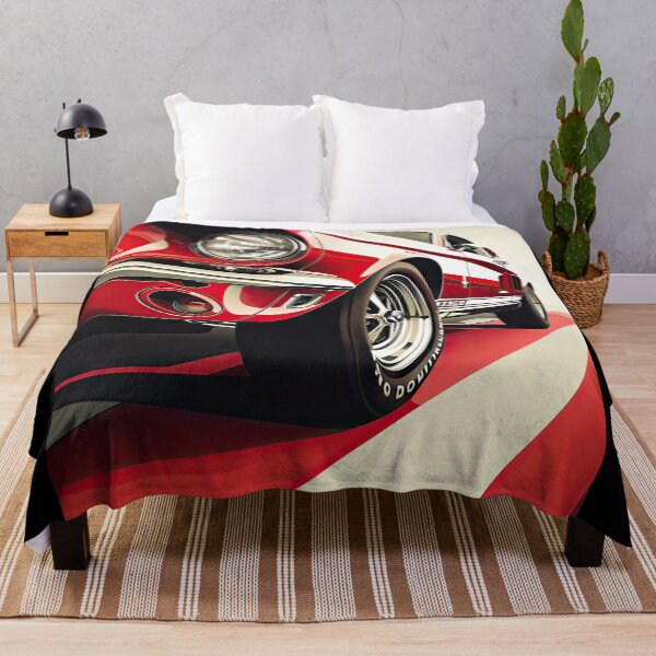 Item preview, Classic Red Mustang Driving on a White Stripe designed and sold by Jerhus.