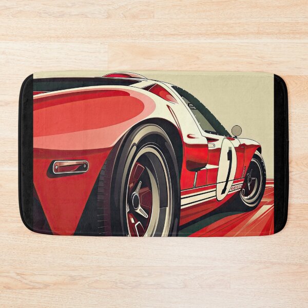 Item preview, Red Ford GT40 Racing Car Spinning on the Track designed and sold by Jerhus.