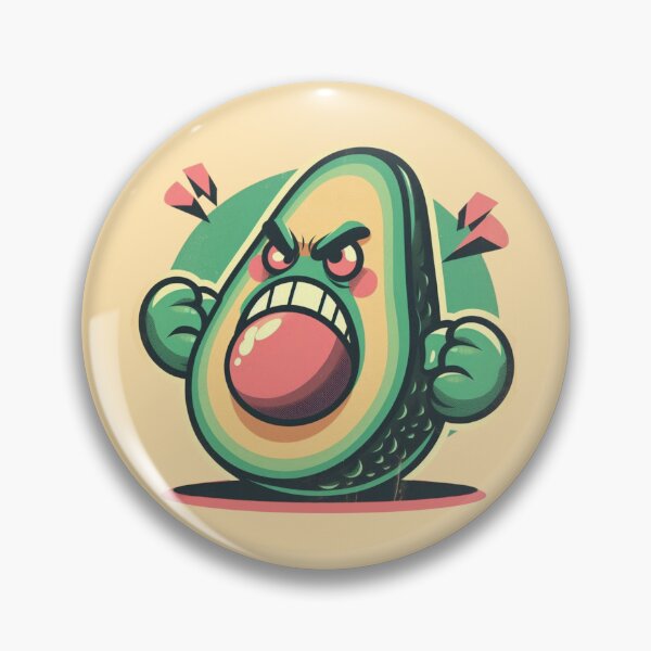 Item preview, Aguacate enojado (Retro) V.3 designed and sold by Bubble-Boris.