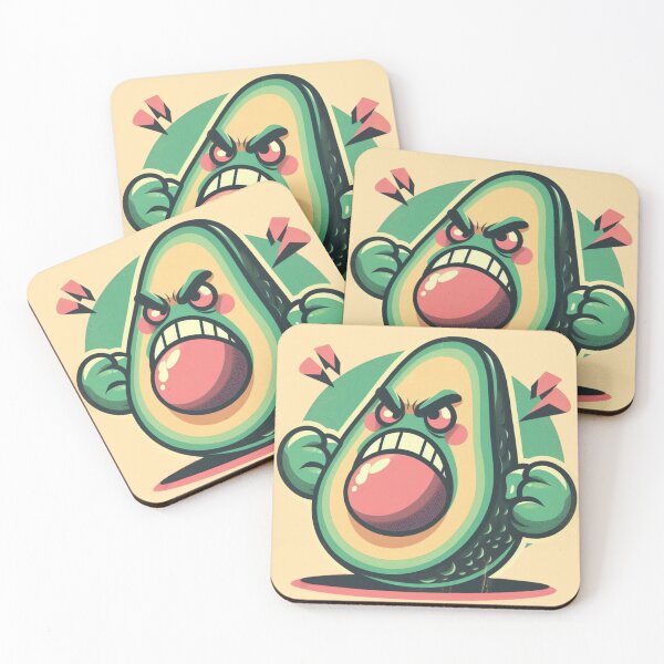 Item preview, Aguacate enojado (Retro) V.3 designed and sold by Bubble-Boris.