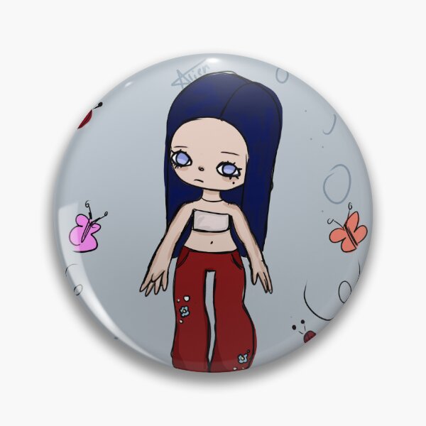 Item preview, Pretty butterflies with a blue haired girl designed and sold by Totallynotalina.