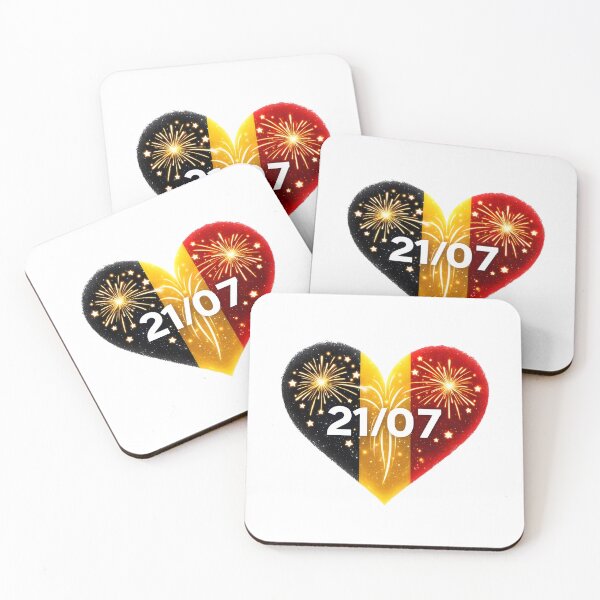 Item preview, Belgian Heart Shines 21/07 designed and sold by AI-Only Creations.