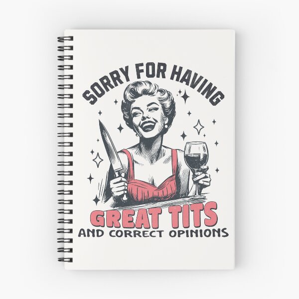 Item preview, Sorry For Having Great Tits - Vintage Pinup Girl Drawing designed and sold by Beanster-nl.