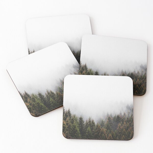 Item preview, The Window In The Woods // Romantasy Moody Wilderness Dream Forest With Cascadia Trees Covered In Magic Fog designed and sold by Tordis Kayma.