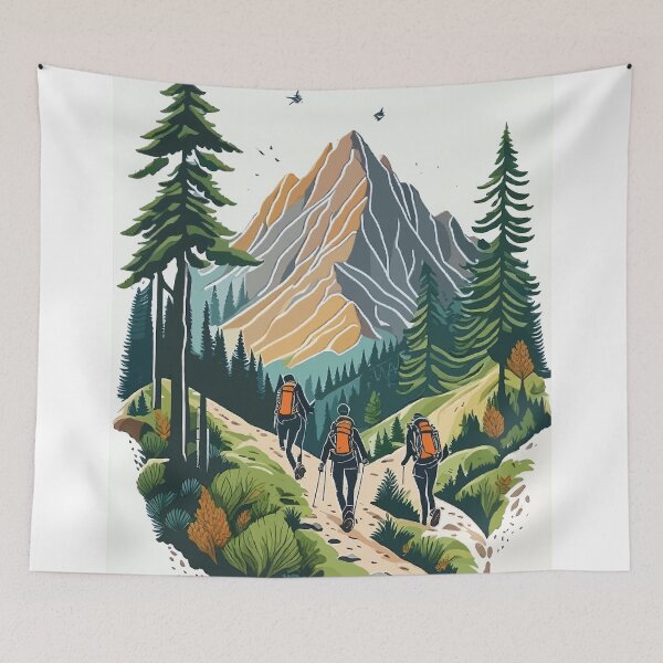 Item preview, Trailblazing: Hiking Trails designed and sold by bb-15artstudio.