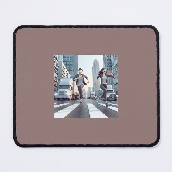 Item preview, Urban Adventure Couple Running Through the City designed and sold by choder61.
