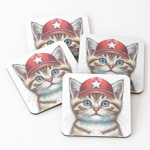 Item preview, Cats -Kitten portrait canvas art  designed and sold by ZulryLifestyles.