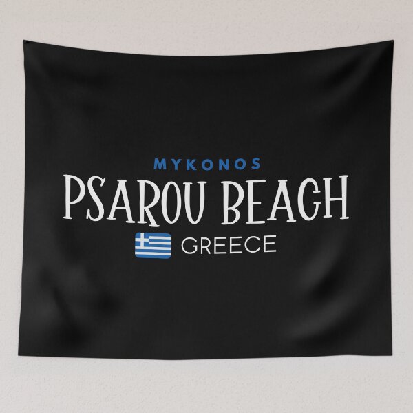 Item preview, Psarou Beach - South Aegean, Mykonos - Greece designed and sold by StudioRedKoala.