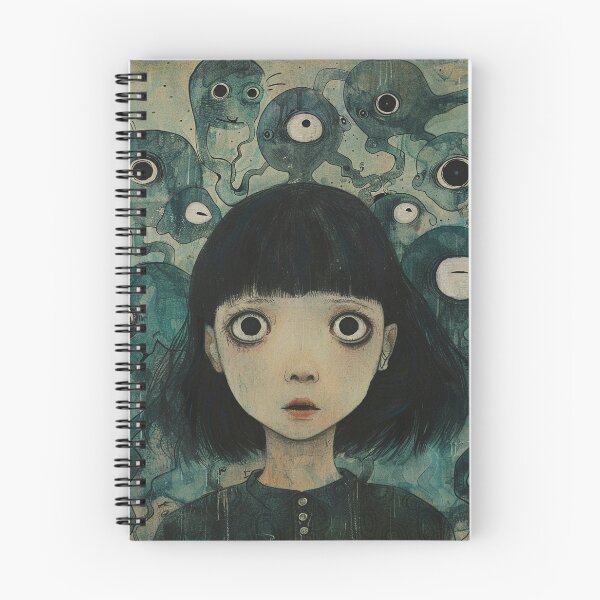Item preview, tangled thoughts – psychedelic manga anime girl designed and sold by ForsakenFrames.