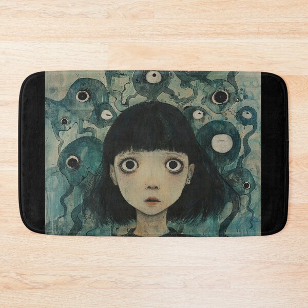 Item preview, tangled thoughts – psychedelic manga anime girl designed and sold by ForsakenFrames.