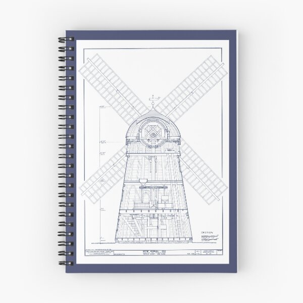 Item preview, Beebe Windmill Inner Workings 1821 Bridgehampton New York designed and sold by RocketshipRetro.