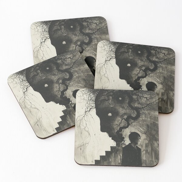Item preview, gloomy thoughts – melancholic manga anime  designed and sold by ForsakenFrames.