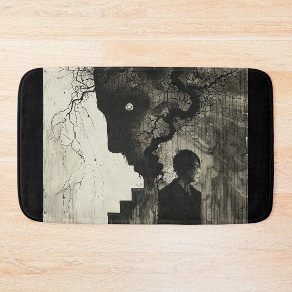 Item preview, gloomy thoughts – melancholic manga anime  designed and sold by ForsakenFrames.