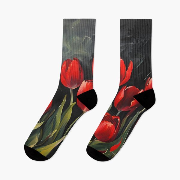 Artikelvorschau, Crimson Symphony - Roter Tulpenstrauß entworfen und verkauft von DamoreLifestyle.