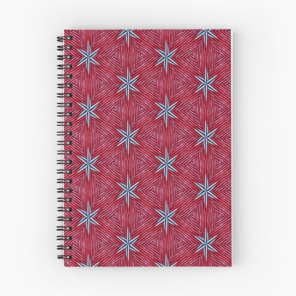 Item preview, Symmetrical Gray Stars on Bold Red Texture designed and sold by mittie101.