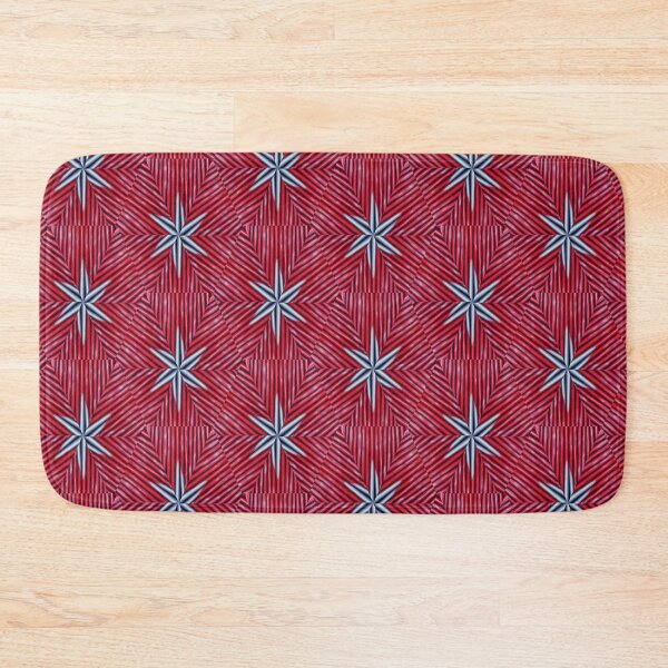 Item preview, Symmetrical Gray Stars on Bold Red Texture designed and sold by mittie101.