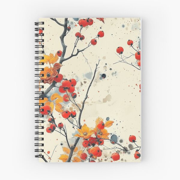 Aperçu de l'œuvre Modèle de branches et de baies créée et vendue par purelypatterns.