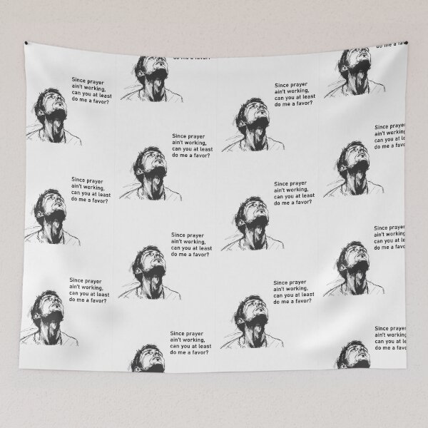 Item preview, Desperate Plea: A Hopeless Man Begs God - Unique Art for a Touch of Humor and Desperation designed and sold by Ignorant-Artist.