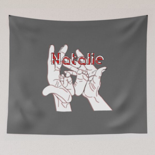 Item preview, Mother Mom holding baby feet in hands name Natalie designed and sold by 4rpixs.