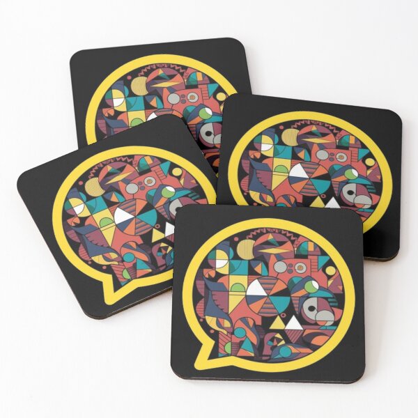 Item preview, Circle with abstract colorful geometric figures designed and sold by MargoMalej.