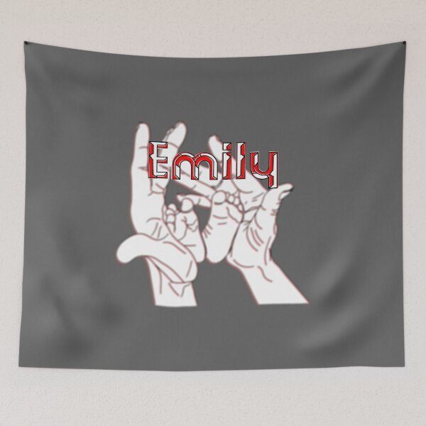 Item preview, Mother Mom holding baby feet in hands name Emily designed and sold by 4rpixs.
