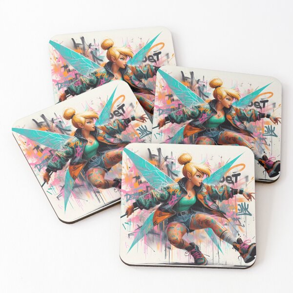 Item preview, Tinker Bell in urban outfit, graffiti-style designed and sold by Ssevi.