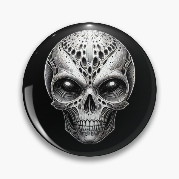 Item preview, Alien Skull 16 designed and sold by LaNadaYFundante.