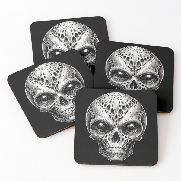 Item preview, Alien Skull 16 designed and sold by LaNadaYFundante.