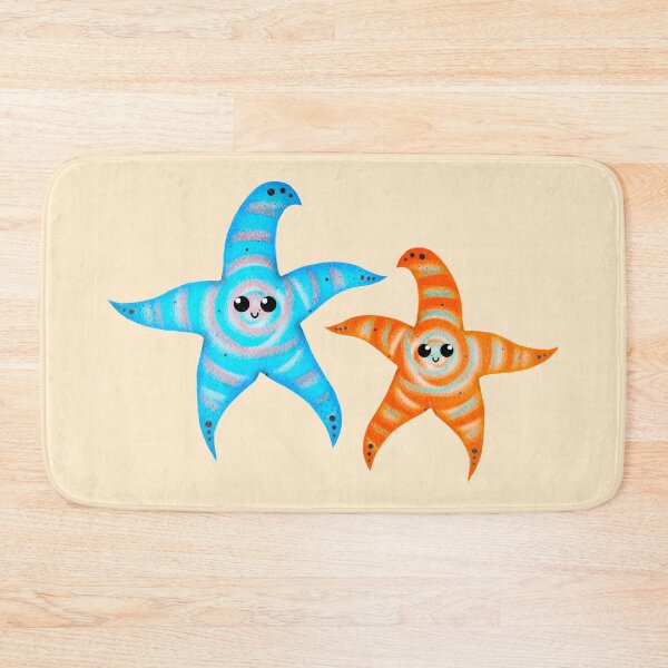 Item preview, cyan and orange spiral starfishes - light designed and sold by doveydotdraws.