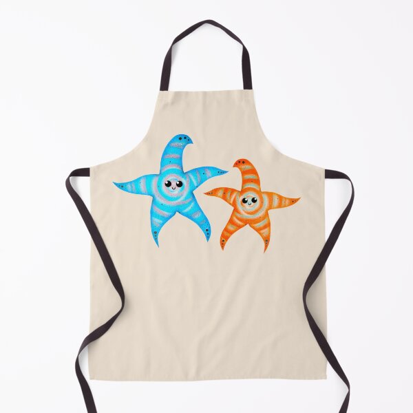 Item preview, cyan and orange spiral starfishes - light designed and sold by doveydotdraws.